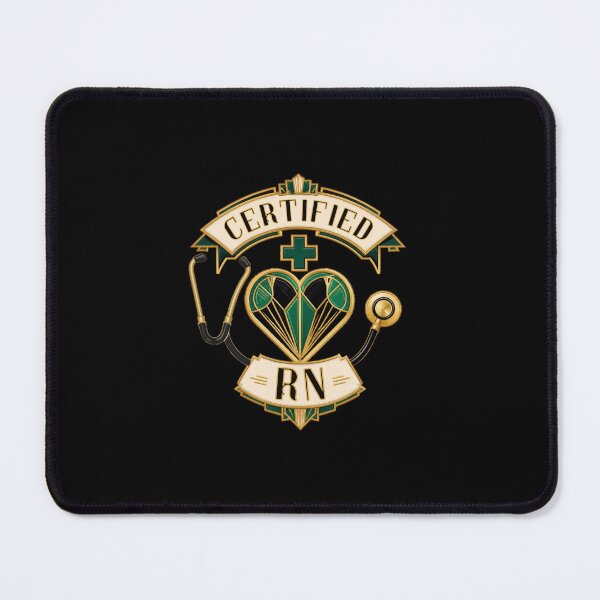 Item preview, Certified RN Art Deco Registered Nurse Nursing Student designed and sold by Créative touche .