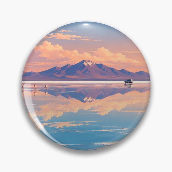 Item preview, Salar de Uyuni Bolivia – Contemporary Salt Flats Travel Poster designed and sold by ChicClicker.
