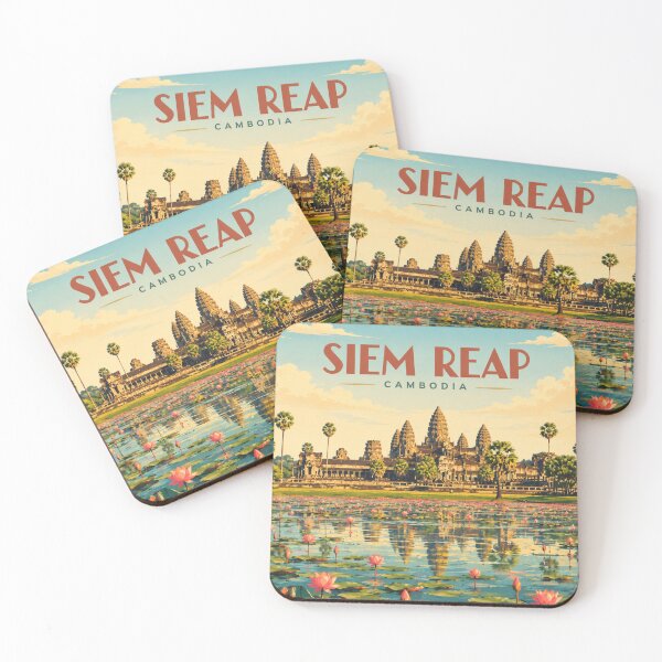 Item preview, Siem Reap Vintage Cambodian City Art designed and sold by MichaeIRellov.