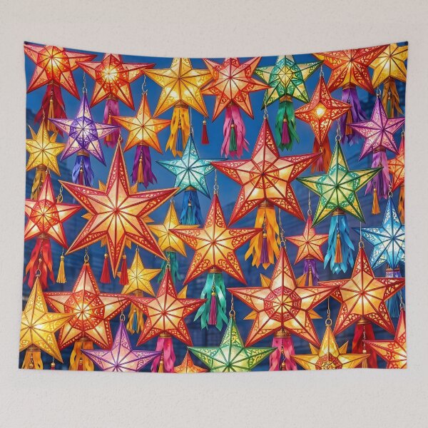 Item preview, Vibrant Filipino Parol Lanterns Colorful Christmas Stars designed and sold by Sybille-Yates.