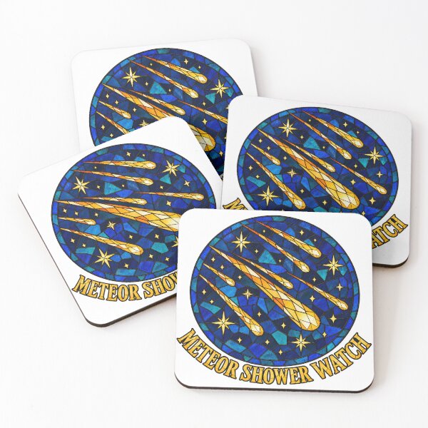 Item preview, Meteor Shower Watch Stained Glass Night Sky designed and sold by Chase The Trend.
