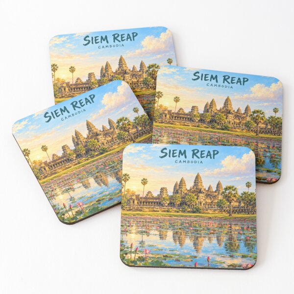 Item preview, Siem Reap Painterly Cambodian City Impression designed and sold by MichaeIRellov.