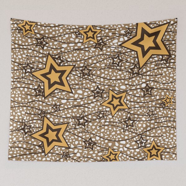 Item preview, Star print fabric – Bogolan patterns designed and sold by Wolagno.