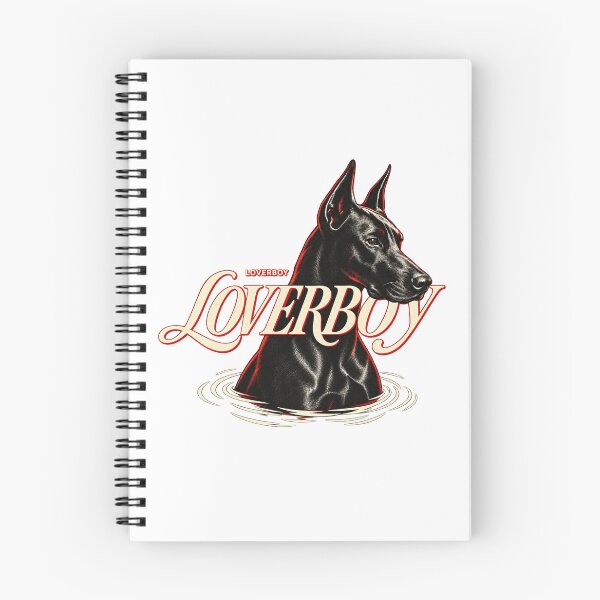 Item preview, Loverboy Doberman Retro Music Art designed and sold by -DEEWOLF-.