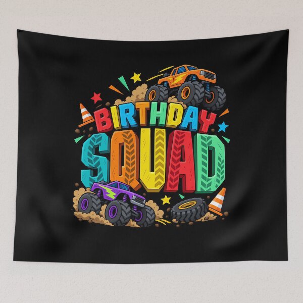 Aperçu de l'œuvre Birthday Squad Race Car Birthday Boy créée et vendue par ShirTomDesigns.