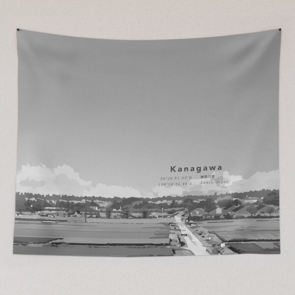 Item preview, Elsewhere: Kanagawa Field - Achromatic designed and sold by anuaramir.