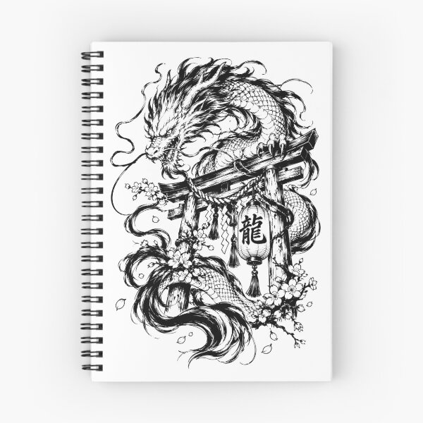 Item preview, Japanese Mythology Dragon Coiling Around Torii Gate designed and sold by bapupa.