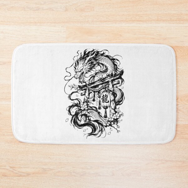 Item preview, Japanese Mythology Dragon Coiling Around Torii Gate designed and sold by bapupa.