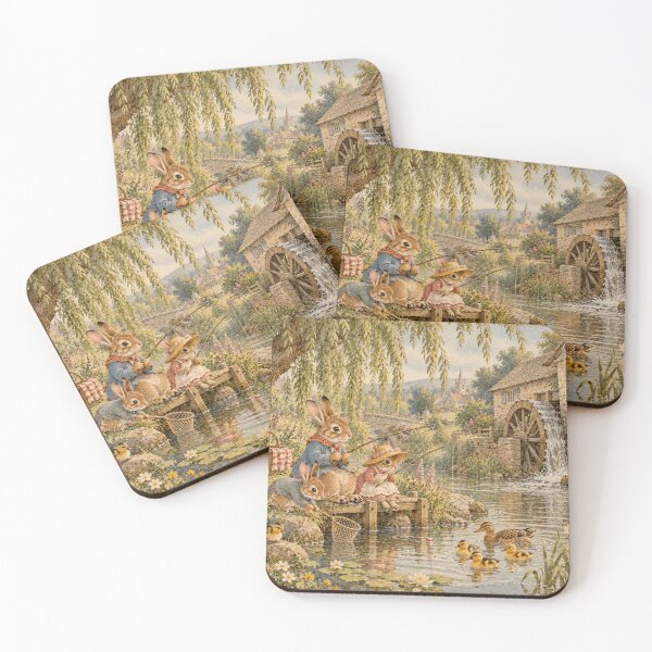 Item preview, Viaje de pesca, lámina vintage de Beatrix Potter designed and sold by Blue Robin.