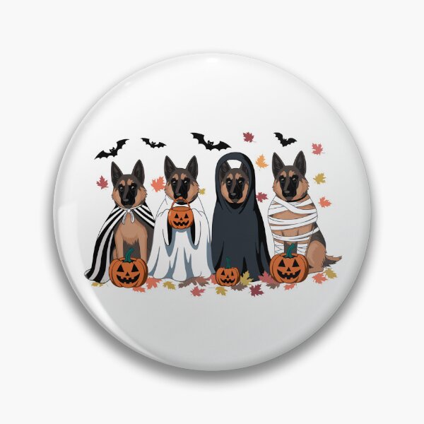 Item preview, Halloween German Shepherd Dogs Ghost Mummy Costumes Pumpkins designed and sold by elisarasada.