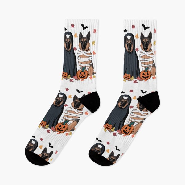 Item preview, Halloween German Shepherd Dogs Ghost Mummy Costumes Pumpkins designed and sold by elisarasada.
