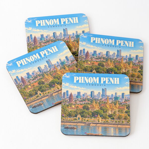 Item preview, Phnom Penh Vintage Cambodian City Art designed and sold by MichaeIRellov.
