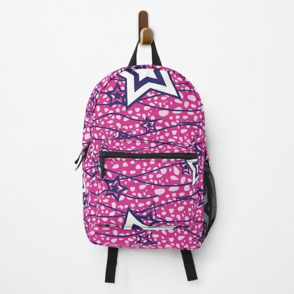 Item preview, Star print fabric – Bogolan pink pattern designed and sold by Wolagno.