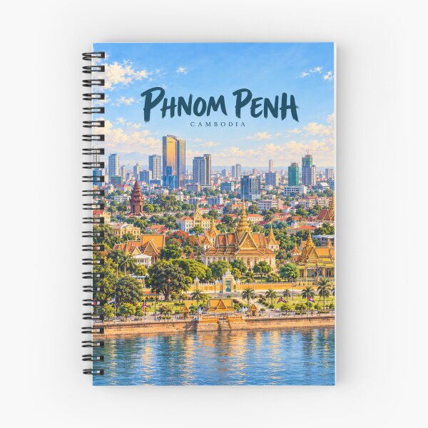 Item preview, Phnom Penh Painterly Cambodian City Impression designed and sold by MichaeIRellov.