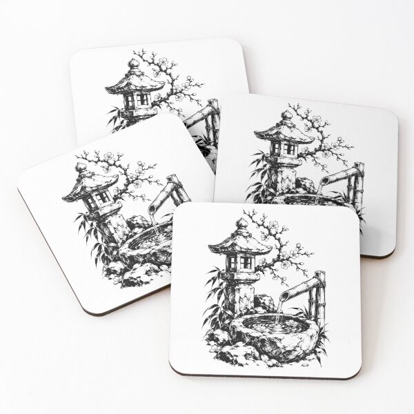 Item preview, Japanese Sumi-e Zen Garden designed and sold by bapupa.