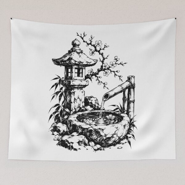 Item preview, Japanese Sumi-e Zen Garden designed and sold by bapupa.