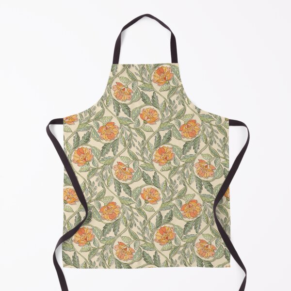 Item preview, Vintage Chintz in Soft Orange and Sage Green designed and sold by micklyn.