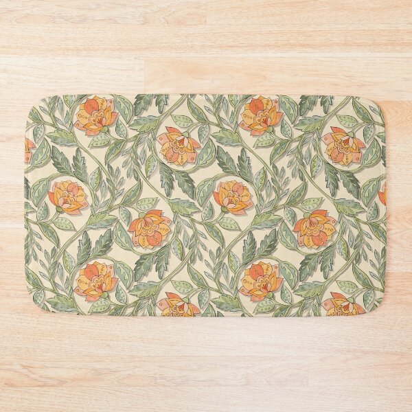 Item preview, Vintage Chintz in Soft Orange and Sage Green designed and sold by micklyn.