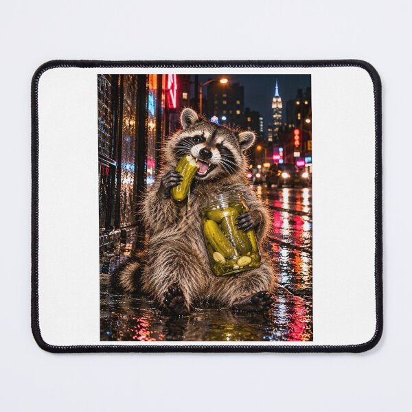 Item preview, Raccoon Eating Pickles designed and sold by WeirdlyMild.