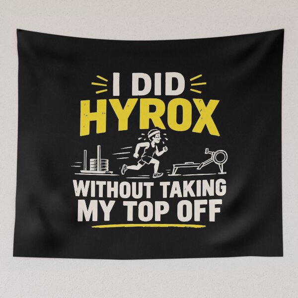 Item preview, Hyrox Funny Hybrid Fitness Race Workout Finisher Gift designed and sold by w1ckerman.