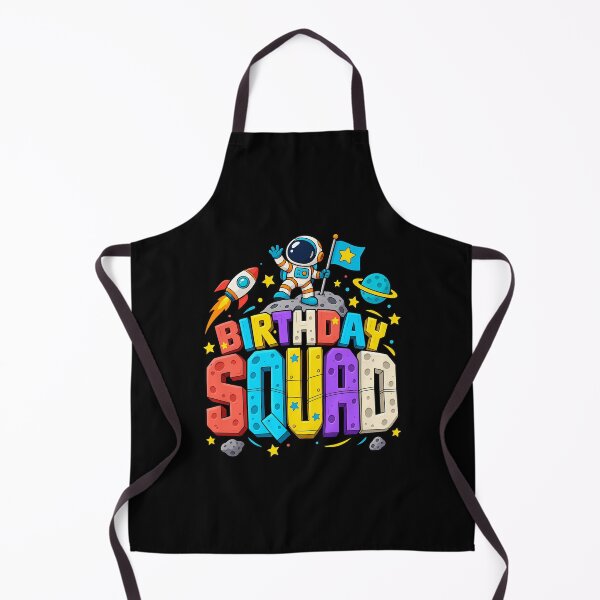 Aperçu de l'œuvre Birthday Squad Astronaut Kids Birthday créée et vendue par ShirTomDesigns.