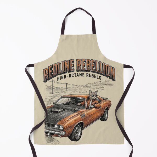 Artikelvorschau, Redline Rebellion Lustiges Muscle-Car-Katzen-Geschenk für 70er-Jahre-Filmfans entworfen und verkauft von FurRealStudioCo.