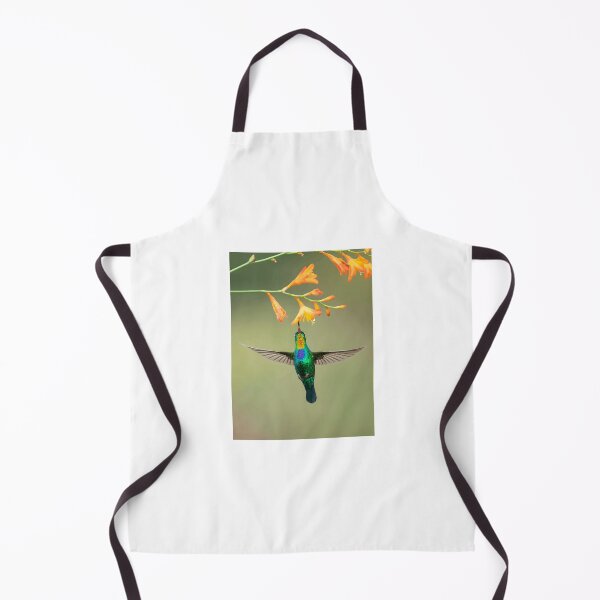 Item preview, Iridescent Hummingbird Feeding on Orange Blossoms designed and sold by Roamgrain Photos.