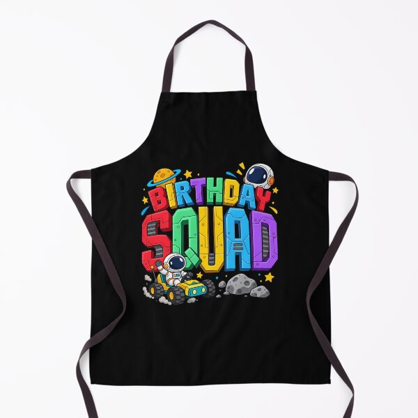 Aperçu de l'œuvre Birthday Squad Astronaut Funny Kids Birthday créée et vendue par ShirTomDesigns.