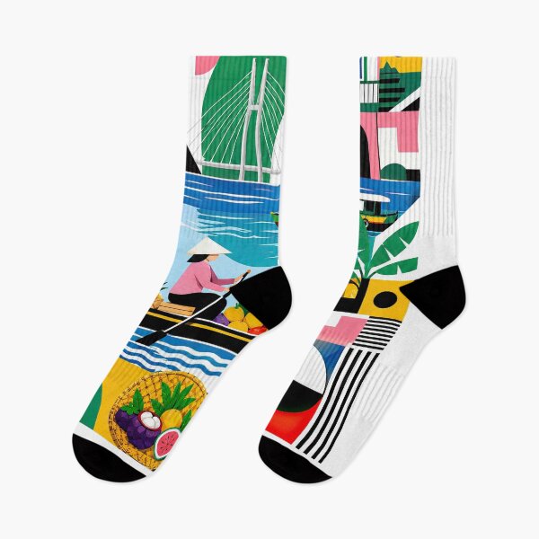 Item preview, Colorful illustrated travel poster for Can Tho, Vietnam designed and sold by ckybe.