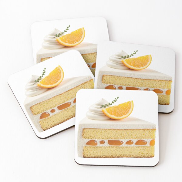Item preview, Fresh Orange Marmalade Cream Cake Slice designed and sold by deisgnsbyshane.