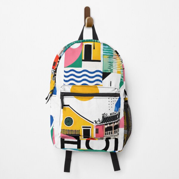 Item preview, Colorful illustrated travel poster featuring Hoi Ans Japanese designed and sold by ckybe.
