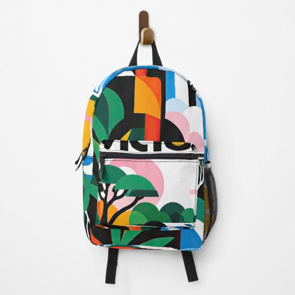 Artikelvorschau, Colorful geometric illustration of Victoria Falls in Zimbabwe entworfen und verkauft von ckybe.