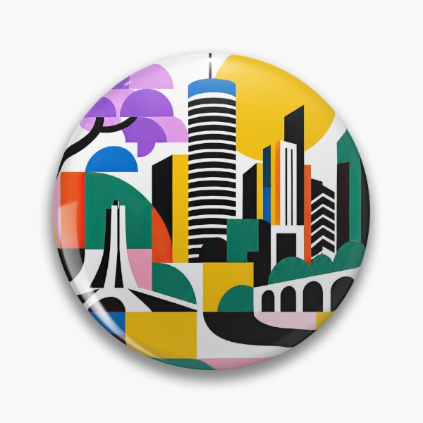 Artikelvorschau, Colorful geometric illustration of Harare, Zimbabwe featuring st entworfen und verkauft von ckybe.
