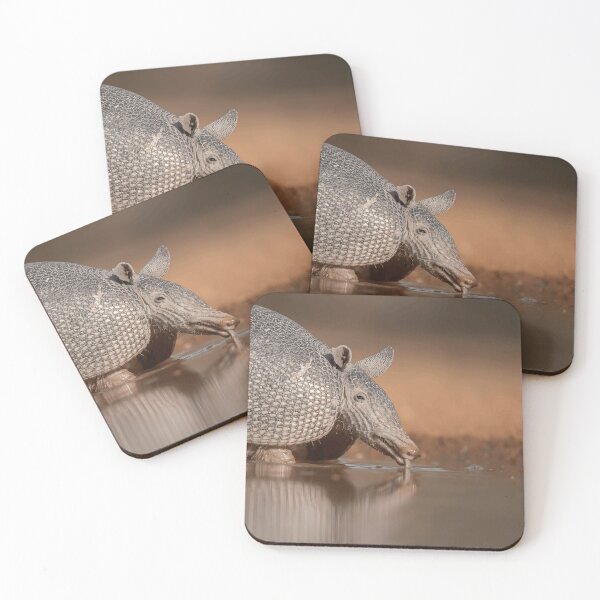 Item preview, Armadillo Drinking Water by a Pond designed and sold by Roamgrain Photos.