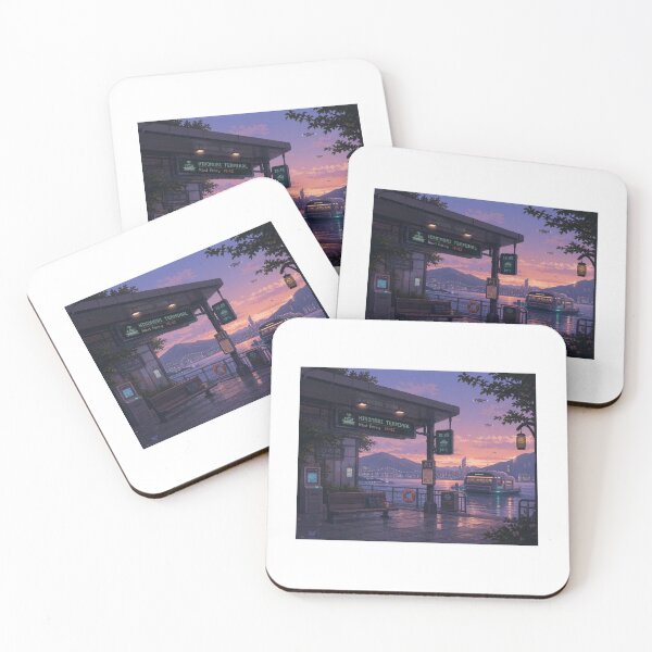 Item preview, Autonomous Ferry Terminal at Violet Dusk designed and sold by goliaththeworm.