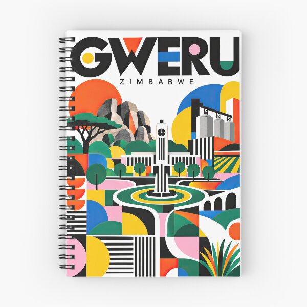 Item preview, Colorful geometric illustration of Zimbabwe featuring stylized l designed and sold by ckybe.