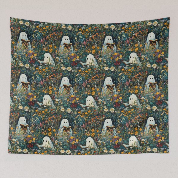 Item preview, Ghosts Reading in a Wildflower Field designed and sold by Windmill Wildflowers.