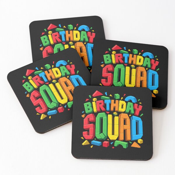 Item preview, Birthday Squad Building Blocks Happy Birthday designed and sold by ShirTomDesigns.