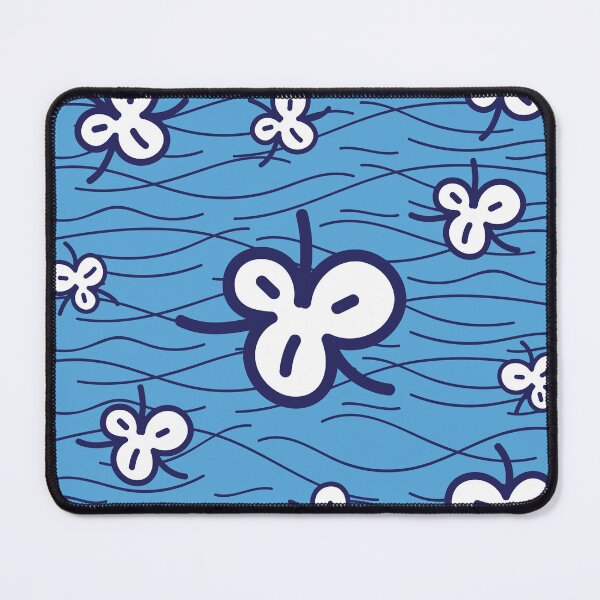 Item preview, Blue floral print fabric designed and sold by Wolagno.