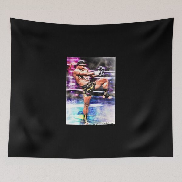 Item preview, Martial Arts Kickboxing Fighter Watercolor Painting designed and sold by Nhu5xa7Lan.