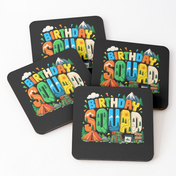 Item preview, Birthday Squad Camping Kid Camper designed and sold by ShirTomDesigns.