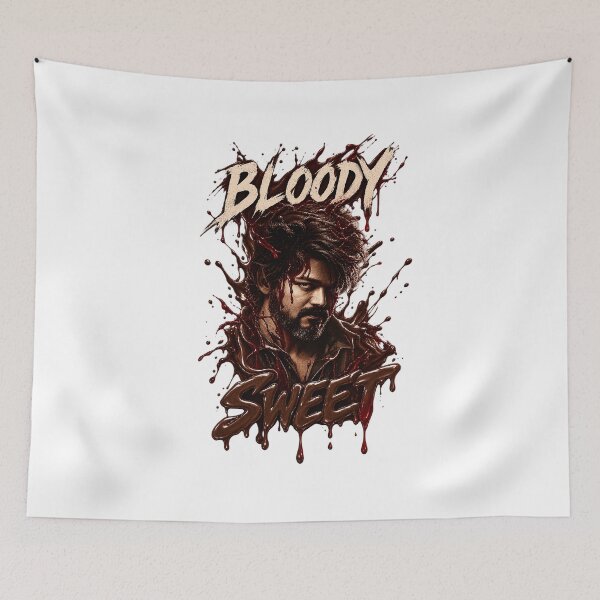 Item preview, Leo Bloody Sweet Thalapathy Vijay Portrait designed and sold by Fashvora.