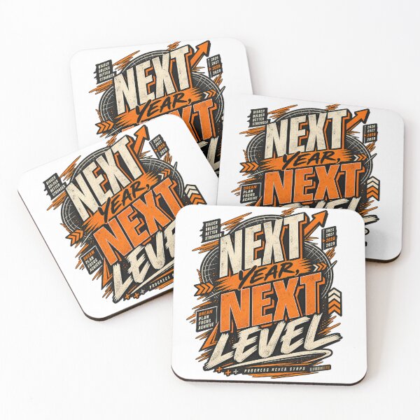 Item preview, Next Year Next Level Bold Motivational Typography Design designed and sold by @SHINTOSARTSTORE.
