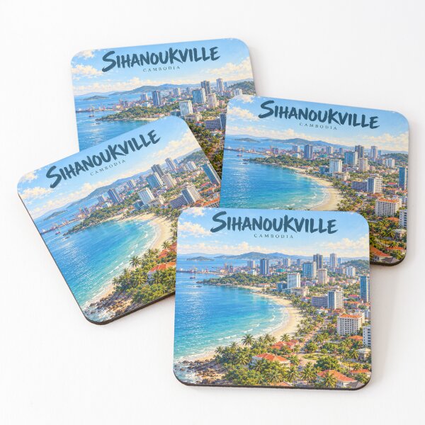 Item preview, Sihanoukville Painterly Cambodian Coastal Impression designed and sold by MichaeIRellov.