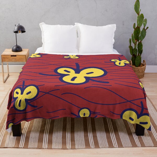 Item preview, Red printed fabric designed and sold by Wolagno.