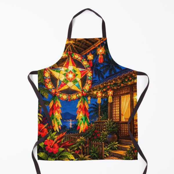 Item preview, Copy of Glowing Filipino Parol Star Lantern during a Tropical Christmas Night designed and sold by Sybille-Yates.