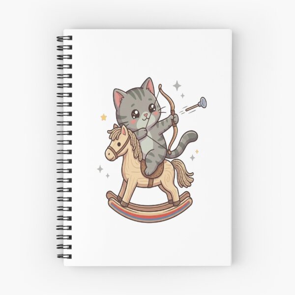 Item preview, Cute Cat Archery Rocking Horse designed and sold by Ella_Sketch.