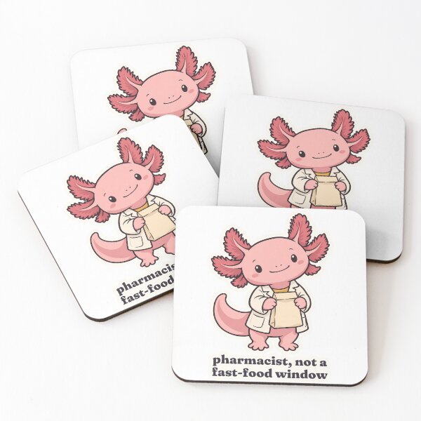 Item preview, Sassy Axolotl Pharmacist Not a Fast-Food Window designed and sold by OuqCreations.