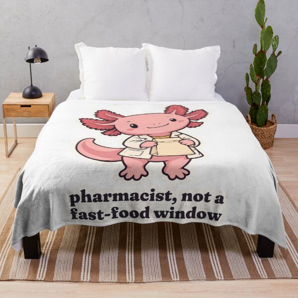 Aperçu de l'œuvre Pharmacien axolotl impertinent, pas un fast-food créée et vendue par OuqCreations.