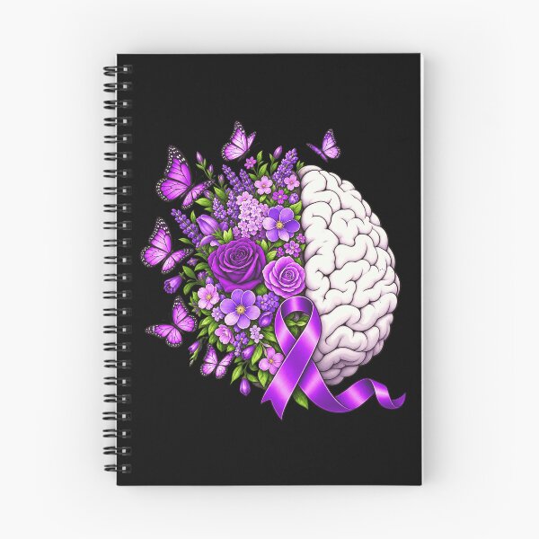 Item preview, Alzheimer's Awareness Purple Ribbon Brain Support designed and sold by FolkGraphics.